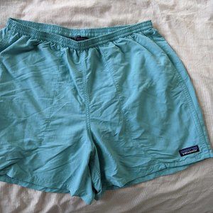 Patagonia Light Blue Baggies Shorts (Mens Large)